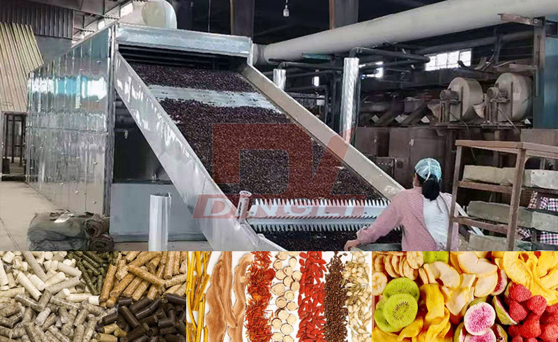 Can the mesh belt dryer be dried with water?